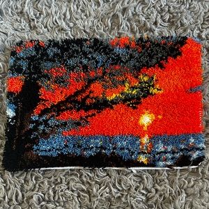 Sunset Latch Hook Rug